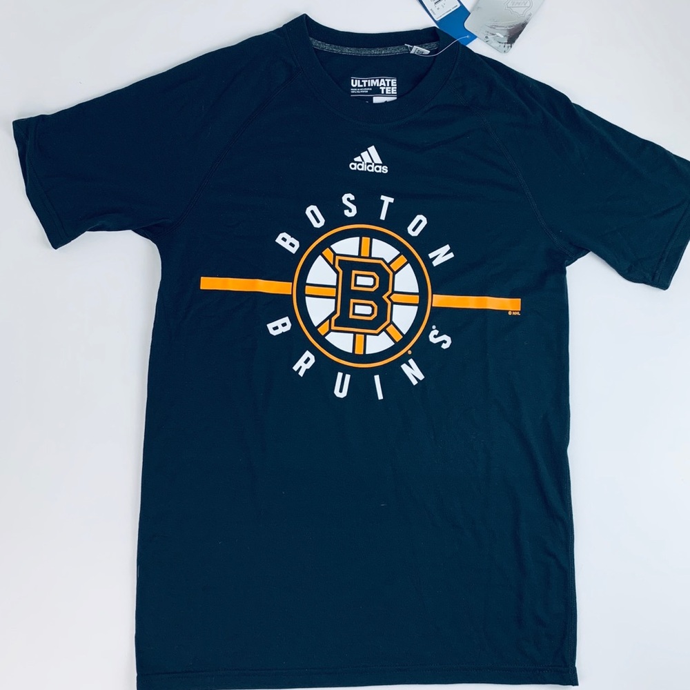 adidas NHL Boston Bruins Go To Climalite Tee Shirt